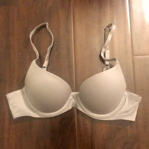 grey push up bra